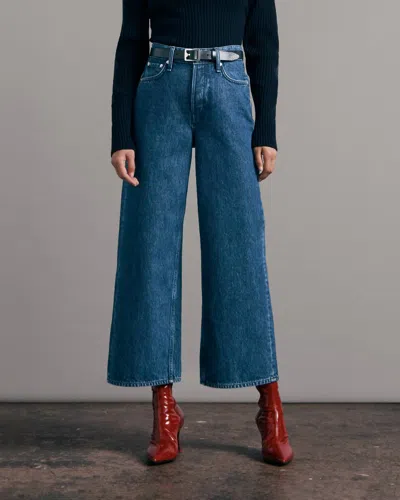 Rag & Bone Andi Wide Leg Jeans In Gates In Blue
