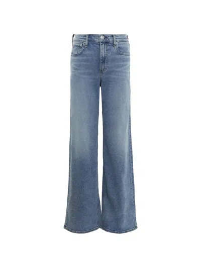 Rag & Bone Andi Wide-leg Jeans In Black