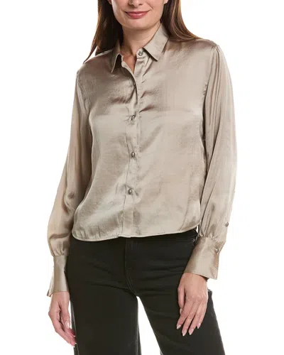 Rag & Bone Andre Satin Shirt In Neutral