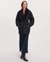 Rag & Bone Angie Long Down Jacket In Black