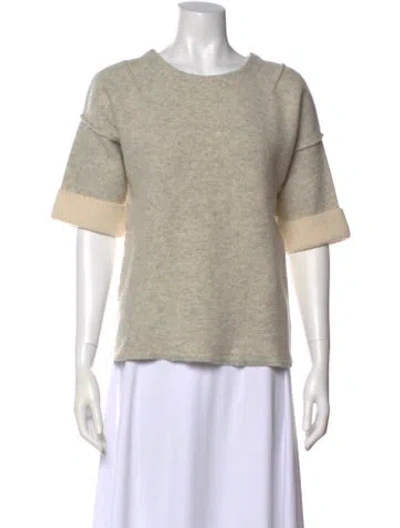 Pre-owned Rag & Bone Angora Scoop Neck Sweater In Gray