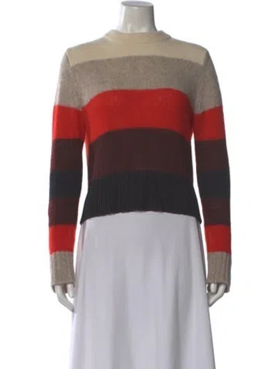 Pre-owned Rag & Bone Angora Striped Sweater In Neutral