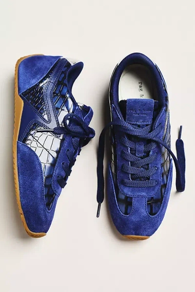 Rag & Bone Animal Retro Runner Slim Ultra Sneakers In Blue