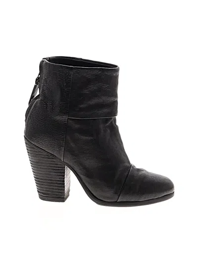Pre-owned Rag & Bone Ankle Boots In Black