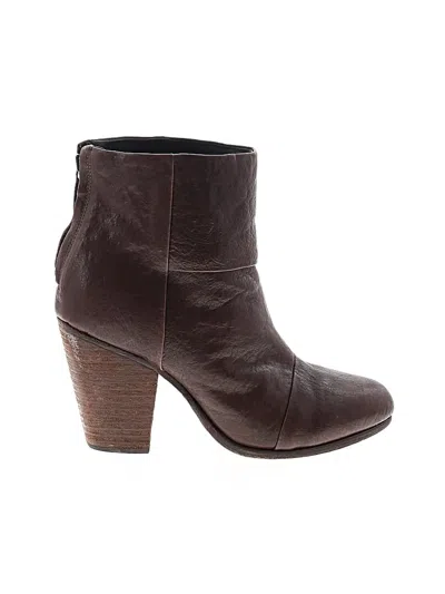 Pre-owned Rag & Bone Ankle Boots In Black