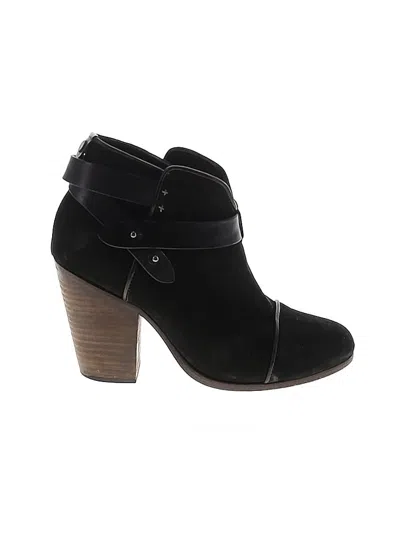 Pre-owned Rag & Bone Ankle Boots In Black