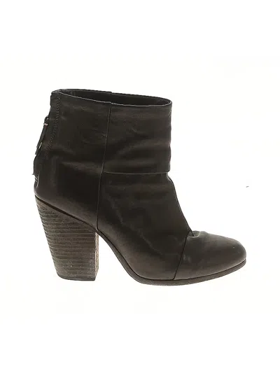 Pre-owned Rag & Bone Ankle Boots In Black