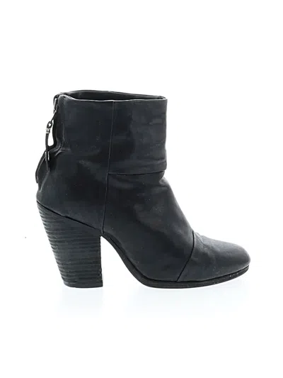 Pre-owned Rag & Bone Ankle Boots In Black