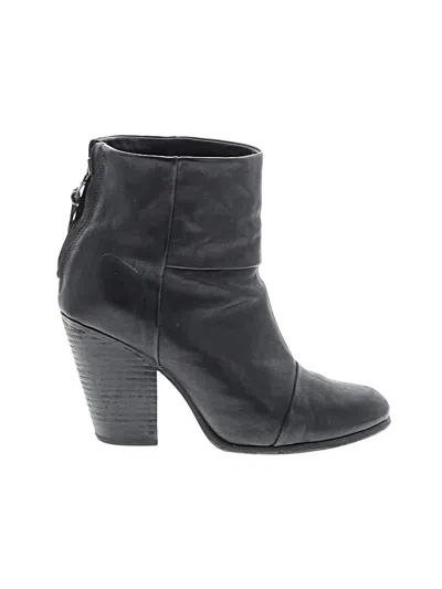 Pre-owned Rag & Bone Ankle Boots In Black
