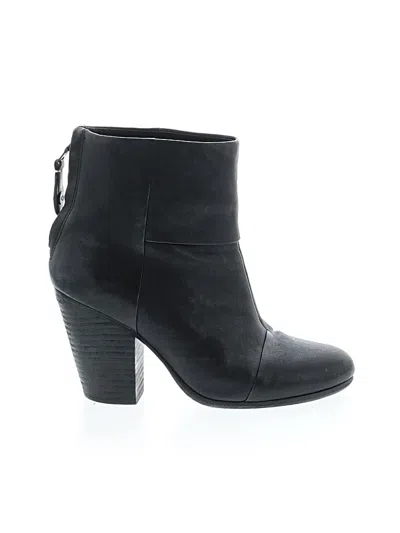 Pre-owned Rag & Bone Ankle Boots In Black