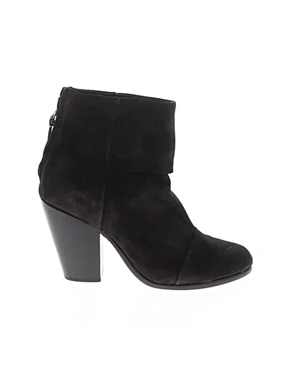 Pre-owned Rag & Bone Ankle Boots In Black