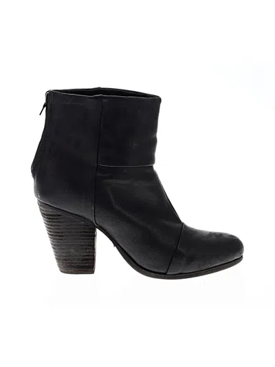Pre-owned Rag & Bone Ankle Boots In Black