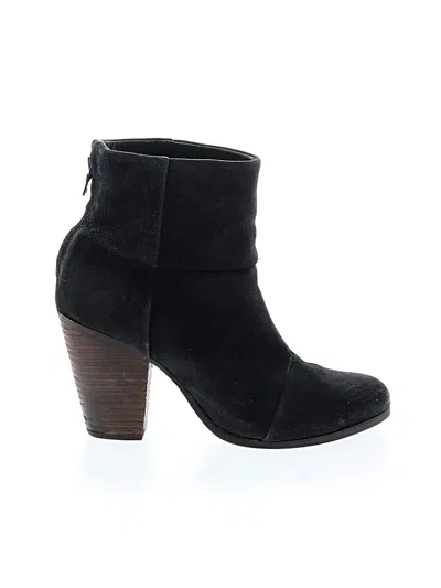 Pre-owned Rag & Bone Ankle Boots In Black