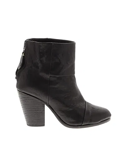 Pre-owned Rag & Bone Ankle Boots In Black