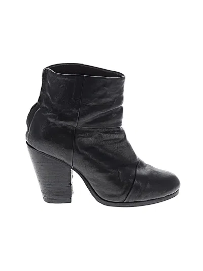 Pre-owned Rag & Bone Ankle Boots In Black