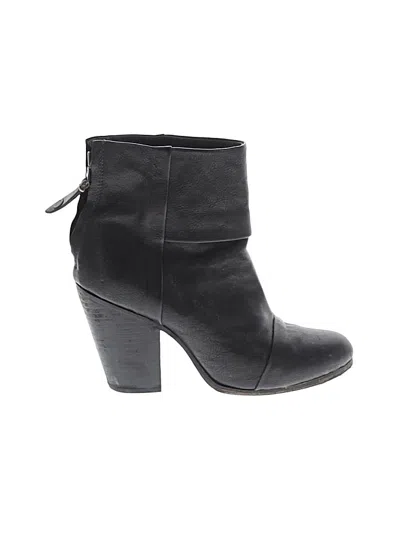 Pre-owned Rag & Bone Ankle Boots In Black