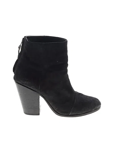 Pre-owned Rag & Bone Ankle Boots In Black
