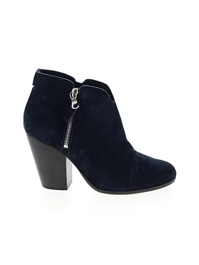 Pre-owned Rag & Bone Ankle Boots In Blue