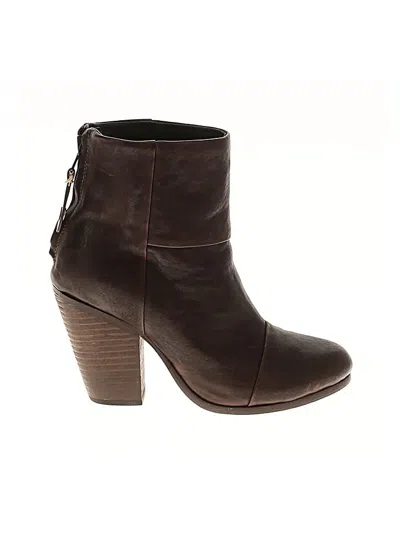 Pre-owned Rag & Bone Ankle Boots In Brown
