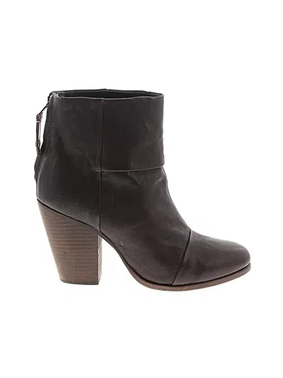 Pre-owned Rag & Bone Ankle Boots In Brown