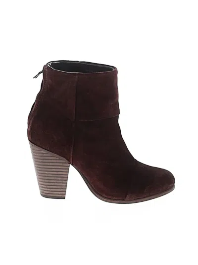 Pre-owned Rag & Bone Ankle Boots In Brown