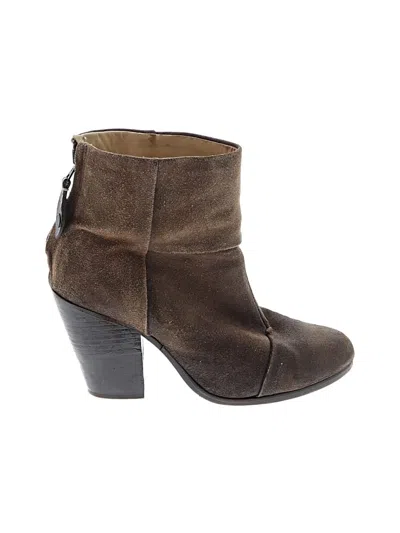 Pre-owned Rag & Bone Ankle Boots In Brown