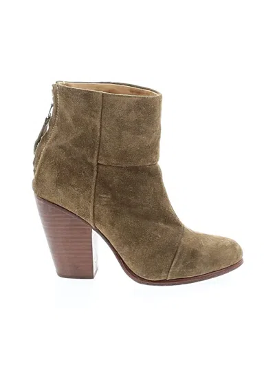 Pre-owned Rag & Bone Ankle Boots In Brown