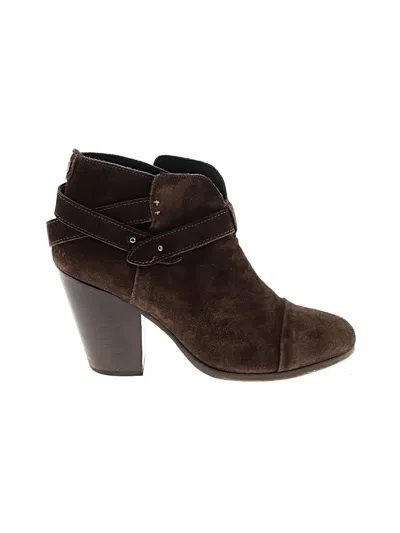 Pre-owned Rag & Bone Ankle Boots In Brown