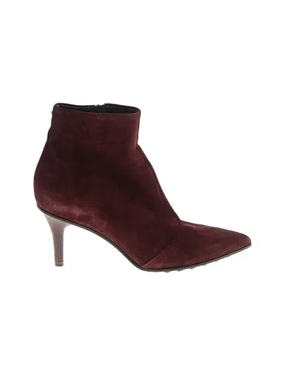 Pre-owned Rag & Bone Ankle Boots In Burgundy