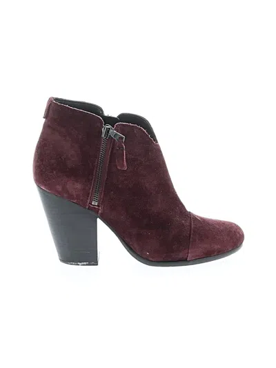 Pre-owned Rag & Bone Ankle Boots In Burgundy