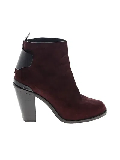 Pre-owned Rag & Bone Ankle Boots In Burgundy