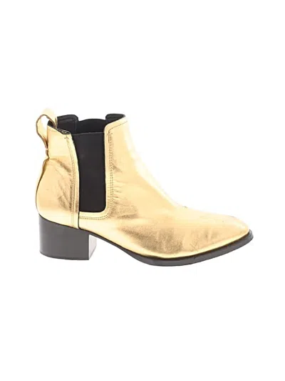 Pre-owned Rag & Bone Ankle Boots In Gold