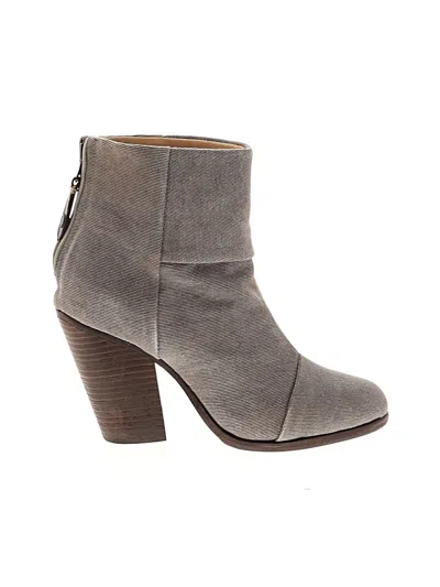 Pre-owned Rag & Bone Ankle Boots In Gray