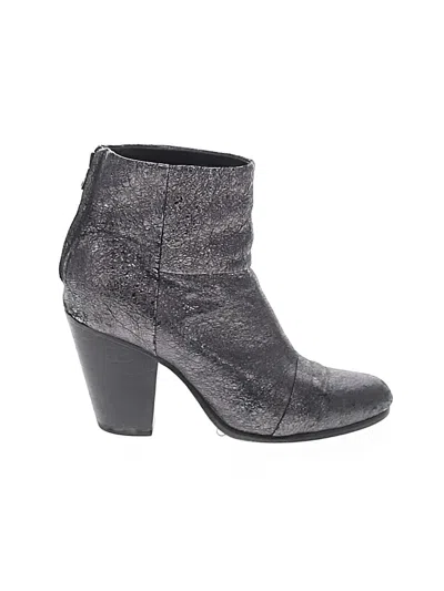 Pre-owned Rag & Bone Ankle Boots In Gray