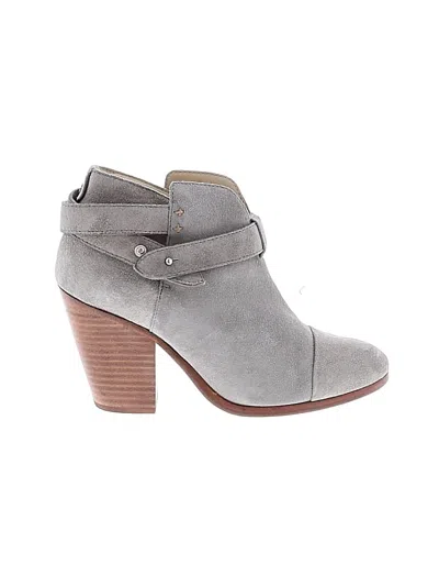 Pre-owned Rag & Bone Ankle Boots In Gray