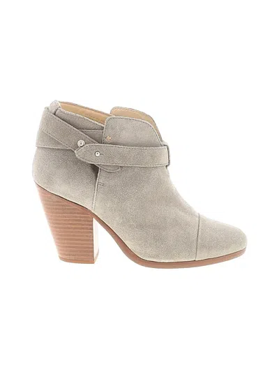 Pre-owned Rag & Bone Ankle Boots In Gray