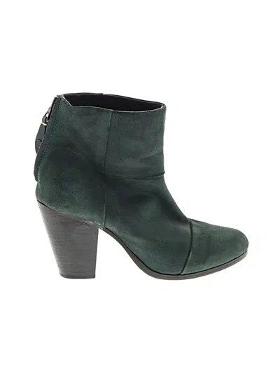 Pre-owned Rag & Bone Ankle Boots In Green