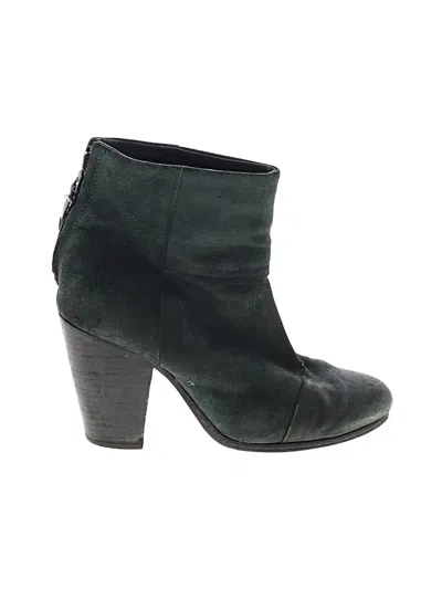 Pre-owned Rag & Bone Ankle Boots In Green