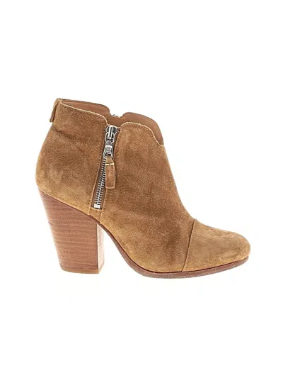 Pre-owned Rag & Bone Ankle Boots In Tan