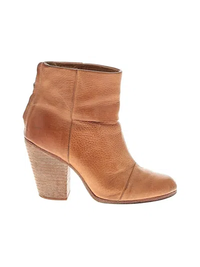 Pre-owned Rag & Bone Ankle Boots In Tan