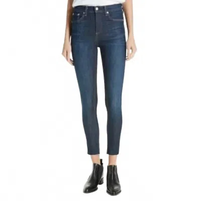 Rag & Bone Ankle Skinny Jeans In Mad River Blue