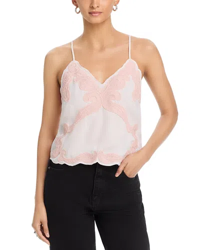 Rag & Bone Ann Emb Tank Top In Pink