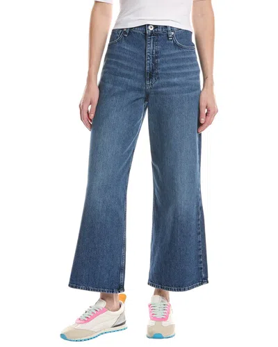 Rag & Bone Annie Ankle Wide Leg Jean In Black