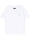 Rag & Bone Appliqué-detail Cotton T-shirt In Weiss