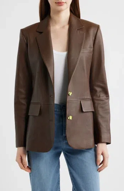 Rag & Bone Archer Leather Jacket In Brown