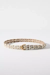 Rag & Bone Aria Woven Metal Ring Belt In White