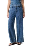 Rag & Bone Featherweight Arianna Palazzo Jeans In Blue
