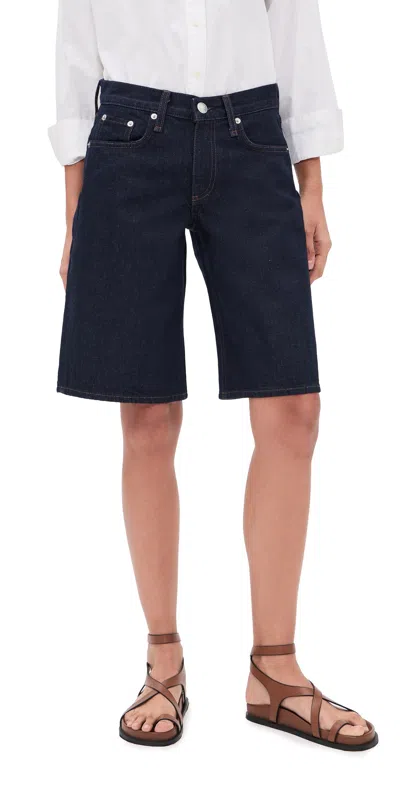 Rag & Bone Ariel Denim Shorts Twtri In Black