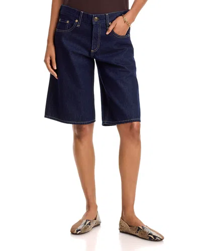 Rag & Bone Ariel High Rise Jean Shorts In Twilight Rinse In Blue