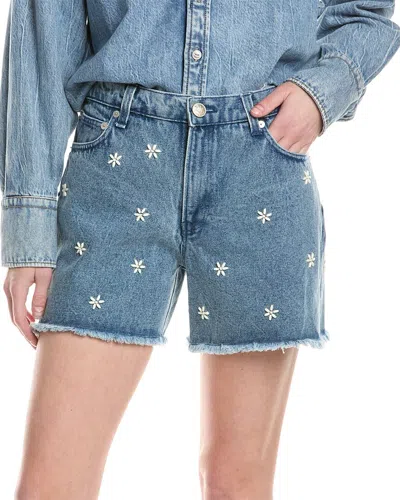 Rag & Bone Aspen Embellished Denim Short In Blue